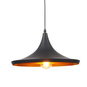 Lumina Deco Lampa Wisząca Loft Industrialna Czarna Foggi 12C