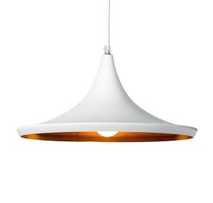 Lumina Deco Lampa Wisząca Loft Industrialna Biała Foggi 12C