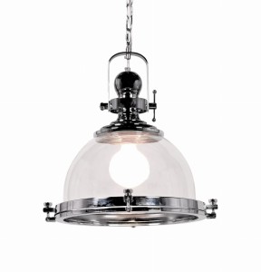 Lumina Deco Lampa Wisząca Loft Chromowana Falco
