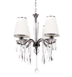 Lumina Deco Klasyczny Żyrandol Kryształowy Biały Alessia W4