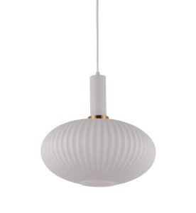 Lumina Deco Lampa Wisząca Loft Biała Flori