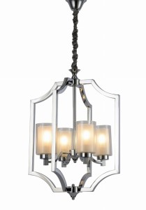 Lumina Deco Lampa Wisząca Loft Chromowana Vigatto W4