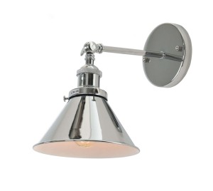 Lumina Deco Lampa Ścienna Kinkiet Loftowy Chromowany Gubi W1