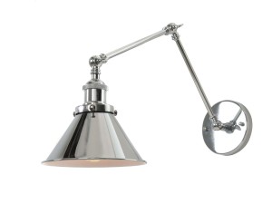 Lumina Deco Lampa Ścienna Kinkiet Loftowy Chromowany Gubi W2