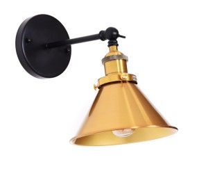 Lumina Deco Lampa Ścienna Kinkiet Loftowy Czarny Nori W1