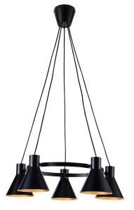 Lampa wisząca More czarny 5xE27 35-71163 - Candellux Lighting