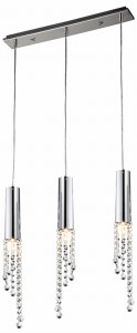 Lampa wisząca Candellux Duero chromowa 3×GU10