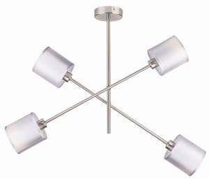 Lampa wisząca Sax satyna nikiel 4xE14 34-70692 - Candellux Lighting
