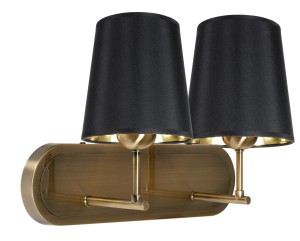 Kinkiet Milonga patynowy + czarny 2xE27 22-53510 - Candellux Lighting
