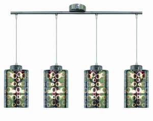 Lampa wisząca Nocturno chromowy 4xE27 34-57723 - Candellux Lighting