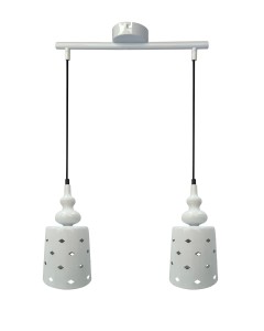 Lampa wisząca Hamp biały 2xE27 32-51929 - Candellux Lighting
