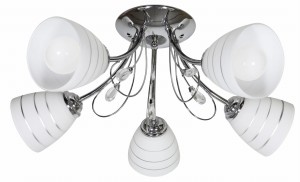 Lampa wisząca Simpli chromowy 5xE27 35-63854 - Candellux Lighting