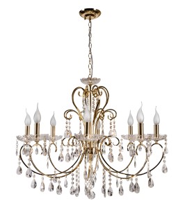 Lampa wisząca Candellux Aurora złota 8×E14
