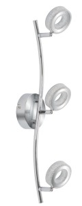 Lampa sufitowa Vinola chromowy, akryl biały 3x 93-65957 - Candellux Lighting