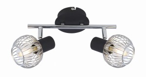 Lampa sufitowa Oslo 2xE14 czarna 92-61843 Candellux