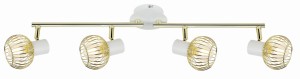Lampa sufitowa Oslo biało złoty 4xE14 94-61812 - Candellux Lighting