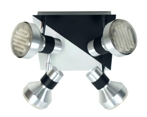 Lampa sufitowa Sortha srebrno czarny 4xGX53 98-08308 - Candellux Lighting