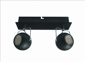 Lampa sufitowa Tony czarny 2xGU10 92-25012 - Candellux Lighting