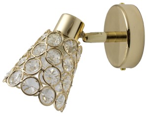 Glossy Kinkiet 1X40W G9 Mosiądz