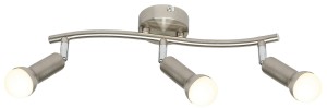 Arc Lampa Sufitowa Listwa 3X40W E14 Satyna Nikiel
