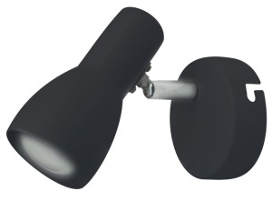 Picardo Lampa Kinkiet 1X40W E14 Czarny Matowy