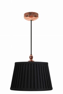 Amore Lampa Wisząca 1X60W E27 Stożek Czarny