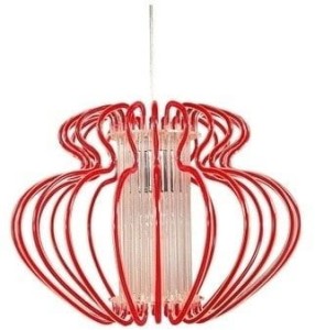 Lampa wisząca Imperia czerwony 1xE27 31-36608 - Candellux Lighting