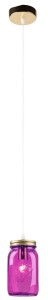 Lampa wisząca Jars fioletowy 1xE14 31-42958 - Candellux Lighting
