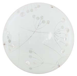 Plafon Floral klosz biały, kryształki bezbarwne 1x 13-39132 - Candellux Lighting
