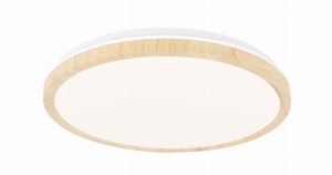 Lampa sufitowa Gandava biały + drewniany 1x 14-75253 - Candellux Lighting