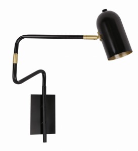 Kinkiet Candellux Hosti czarny 1×GU10