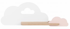 Lampa Cloud Kinkiet Ścienny 5W Led Iq Kids Biały+Różowy