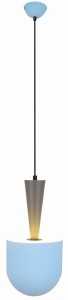 Lampa wisząca Visby niebieski+szary 1xE27 50101167 - Candellux Lighting