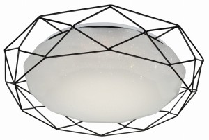 Lampa Plafon Sven 43 24W Led 4000K Czarny