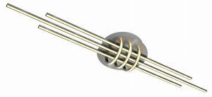 Naksos Lampa Wisząca Plafon 110X22 40W Led Satyna Nikiel 4000K Apeti