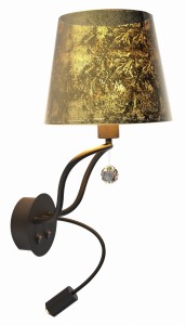 Kinkiet Saria Apeti czarno-złoty A0029-220 Candellux