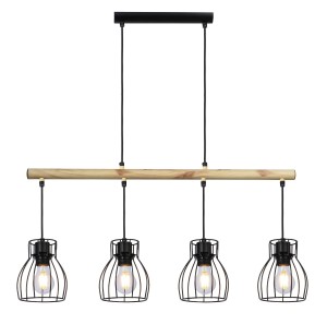 Lampa wisząca Bernita czarny 4xE27 34-78117 - Candellux Lighting