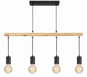 Lampa wisząca Izzy czarny 4xE27 34-77929 - Candellux Lighting