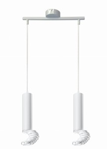 Lampa wisząca Tuba biały 2xGU10 32-78636 - Candellux Lighting