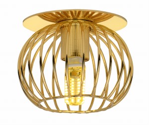 SK-93 G G9 40W 230V ZŁOTY  oczko sufitowe  lampa sufitowa.
