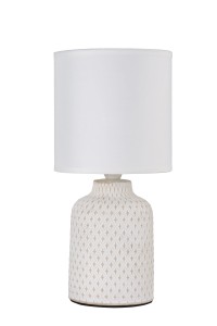Lampa stołowa Candellux Iner biała E14