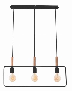 Lampa wisząca Frame czarny 3xE27 33-73525 - Candellux Lighting