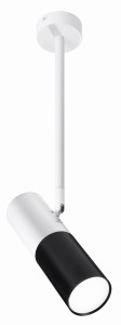 Lampa wisząca Tuba biało czarny 1xGU10 31-77912 - Candellux Lighting