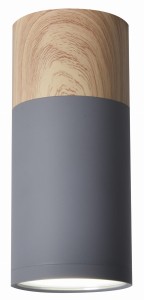 Lampa sufitowa Tuba szary+drewniany 1xGU10 2284279 - Candellux Lighting