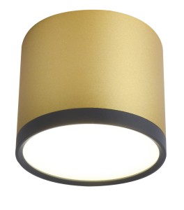 Tuba Lampa Sufitowa 9W Led 8,8/7,5 Czarny+Złoty Mat 4000K