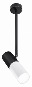 Lampa wisząca Tuba biało czarny 1xGU10 31-78353 - Candellux Lighting