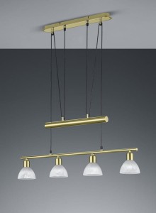 Lampa wisząca Levisto złoty i odcienie złota E14 371010408 - Trio