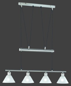 Lampa wisząca Stamina srebrny i odcienie srebra E14 3751041-07 - Trio