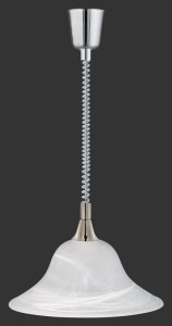 Lampa wisząca Viola srebrny i odcienie srebra, biały E27 301700107 - Trio