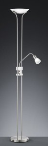 Lampa podłogowa Santoii srebrny i odcienie srebra LED zintegrowany 421910207 - Trio